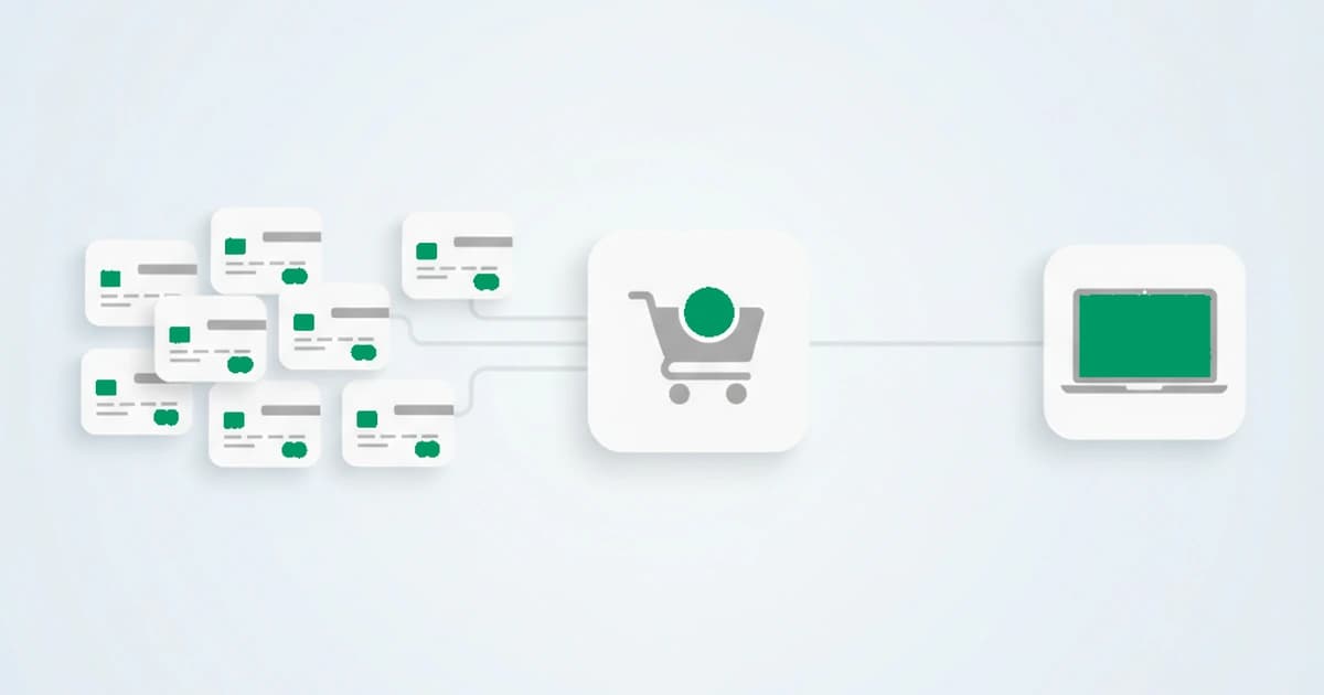 Card testing fraud: a burst of small charges on many different stolen cards, all traced back to one device and connection behind the checkout