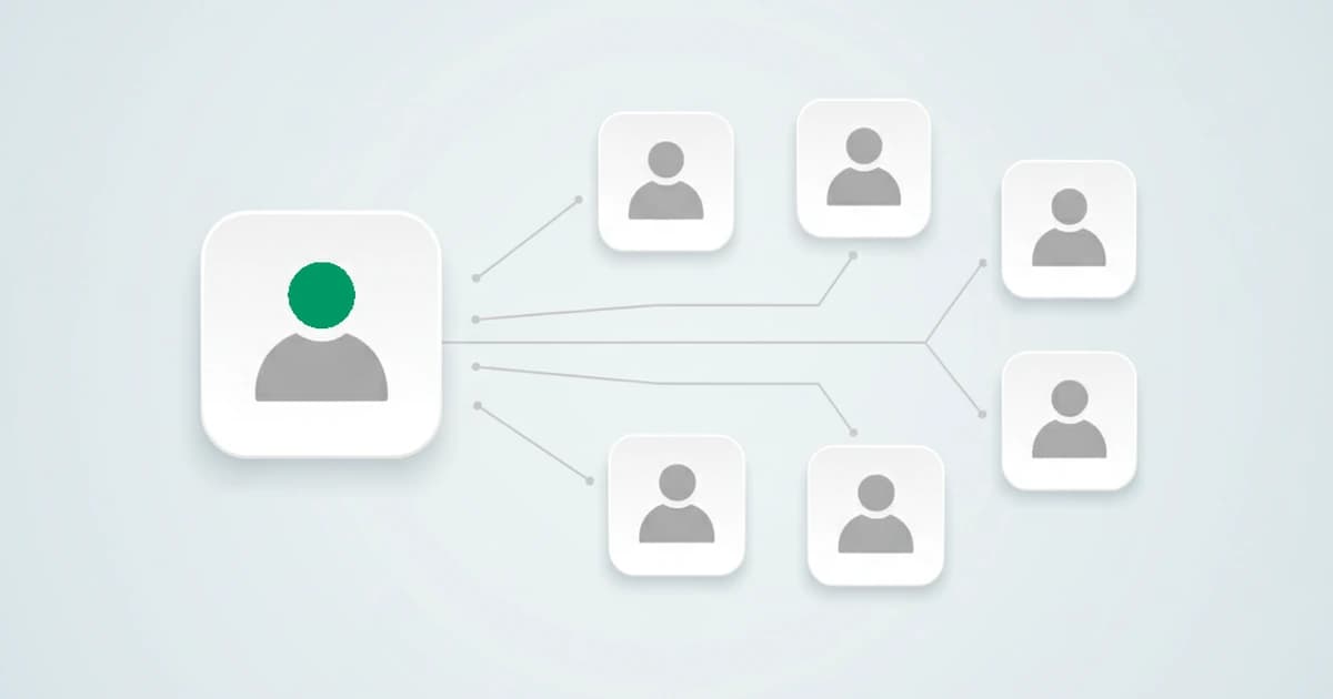 Account sharing detection: one login used by several people, revealed by counting the distinct device identities behind a single account over time