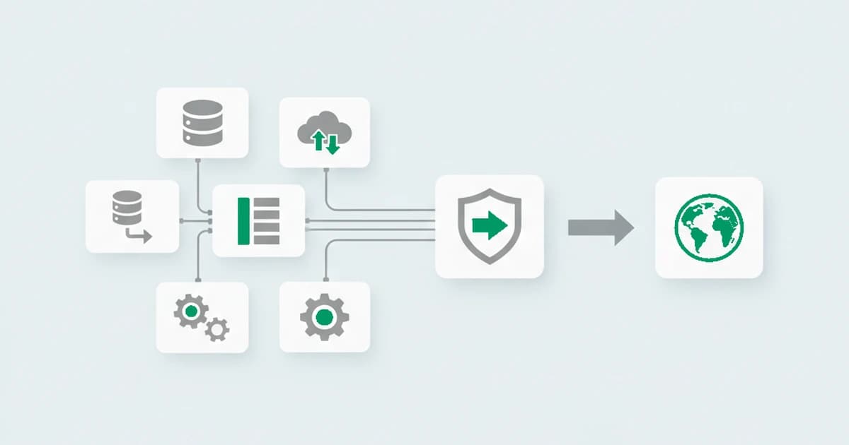 Many masked connections route through one intermediary node before reaching a website, hiding their real origin