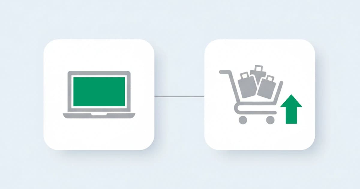 Returning visitor conversion: a returning shopper is recognized by their device and greeted with their resumed cart and comparison, capturing the conversion lift without a login