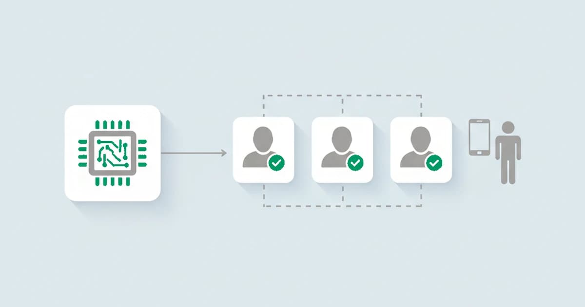 Trial farming on an AI product: one operator running many trial accounts to drain free compute credits, traced back to a single device