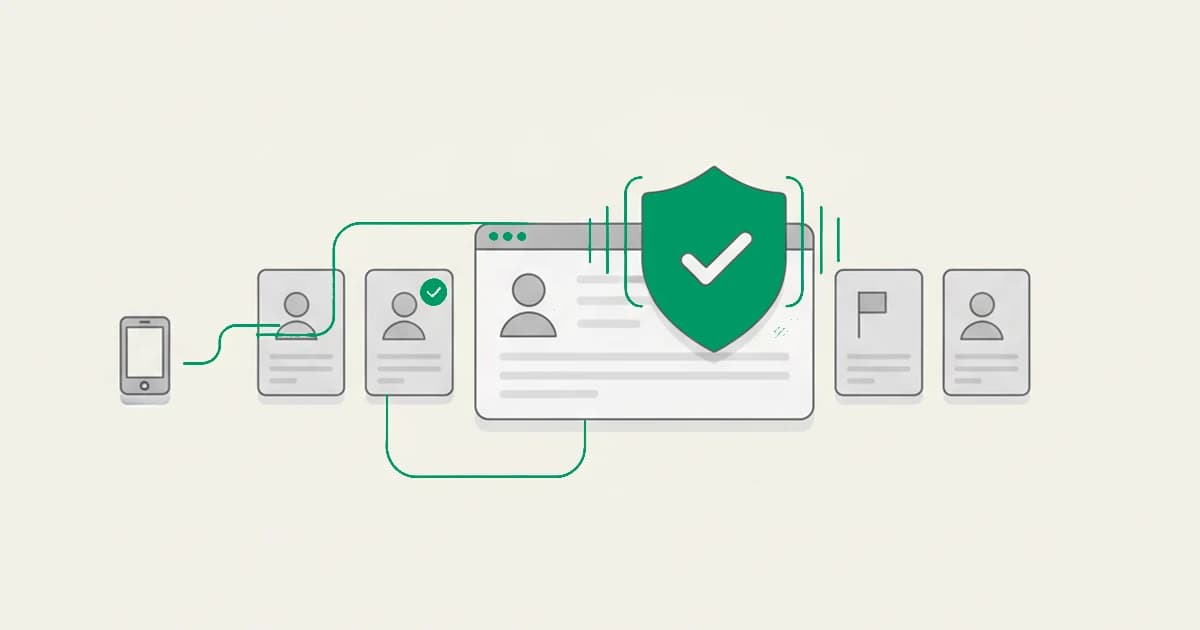 New-account fraud detection: fraudulent signups from synthetic identities, stolen identities, bot scripts, and one device opening many accounts, all scored at account creation before the account can act