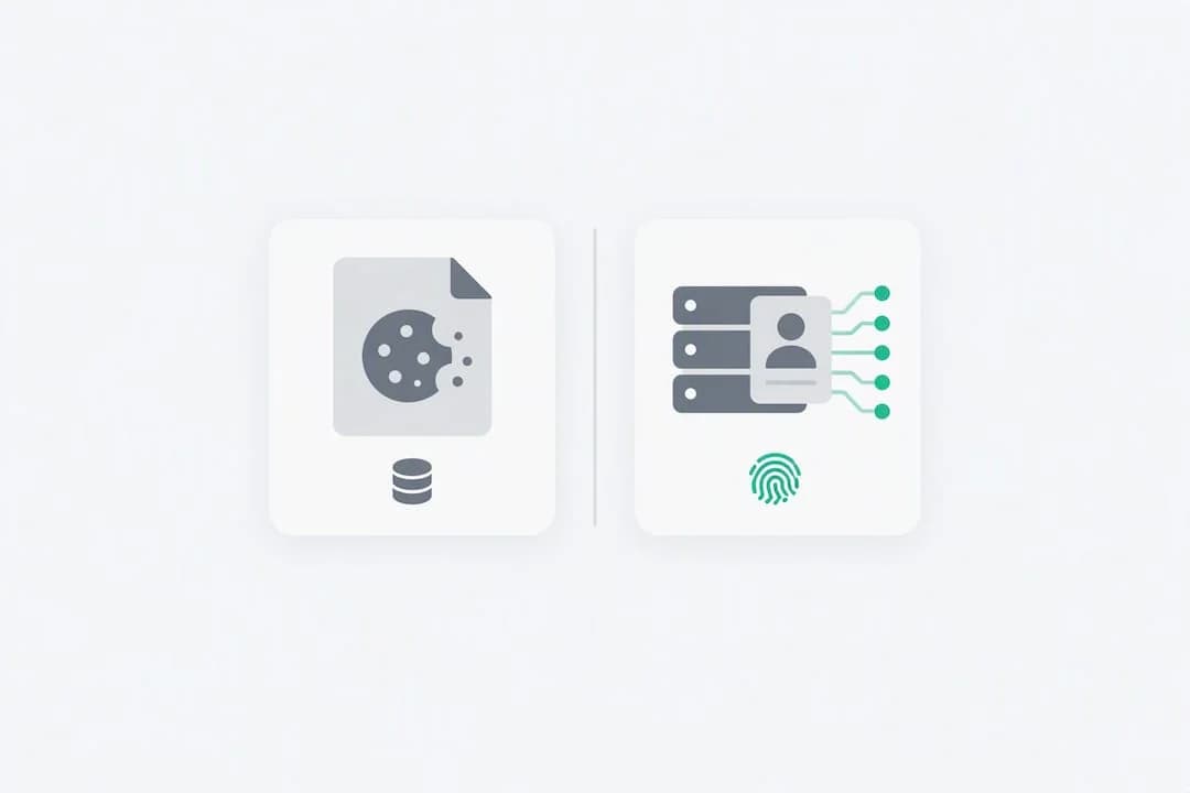 Cookie storage compared with device fingerprint signals