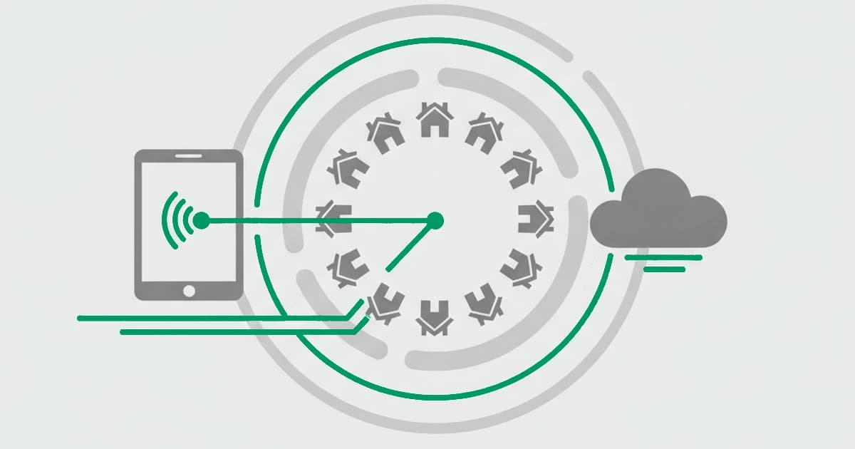 Residential proxy detection: one device routing through many rotating home IP addresses, caught not by the addresses but by the consistent device and network signals behind them