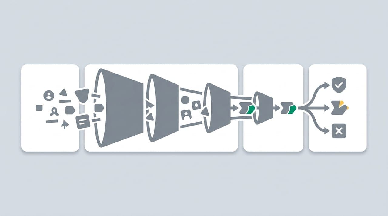 Four Stage Risk Funnel for Fake Signup Detection with Persistent ID