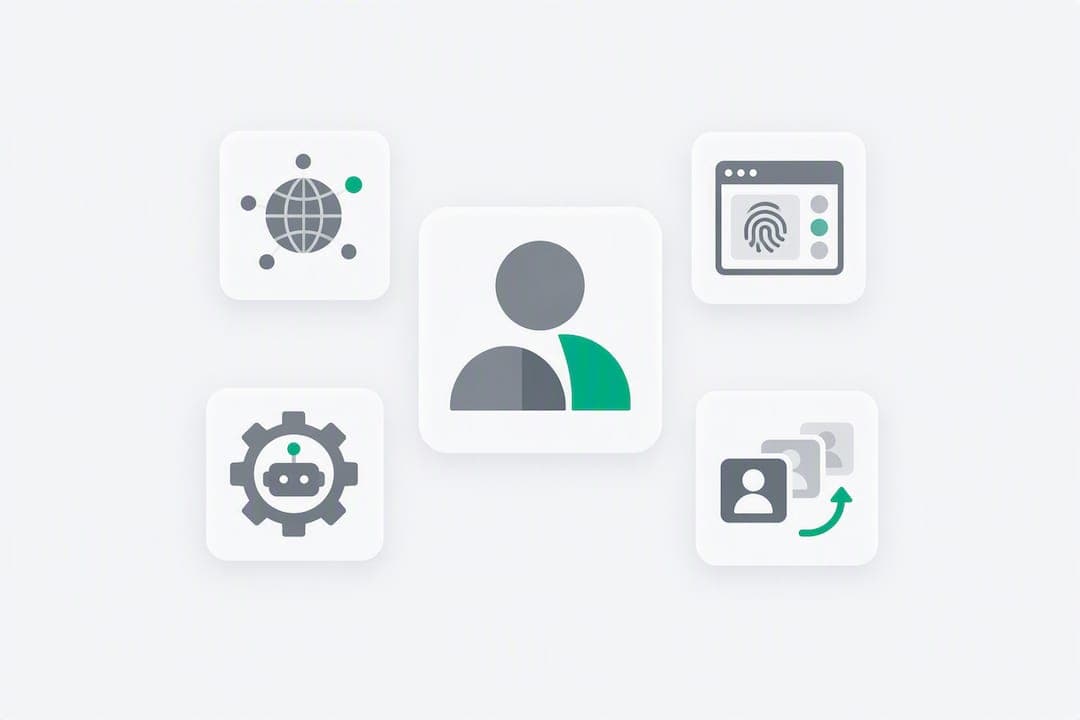 Multiple fraud signals forming one visitor profile